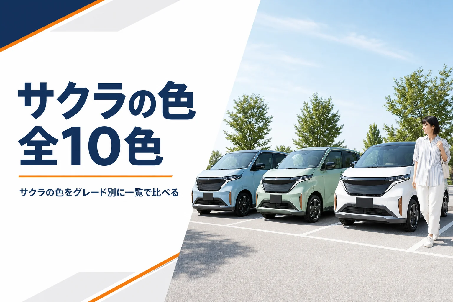 色違いの軽EVが3台並んだ様子