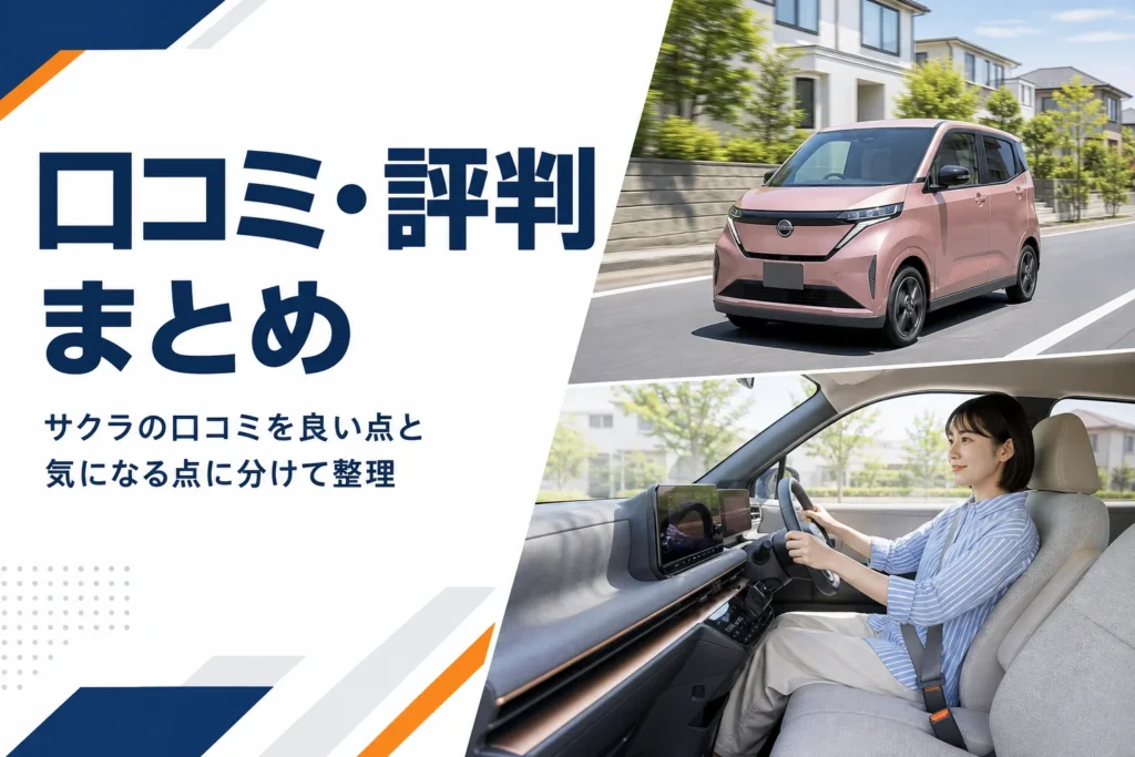 住宅街を走る軽EVのイメージ
