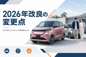 2026年マイナーチェンジ後のサクラのイメージ