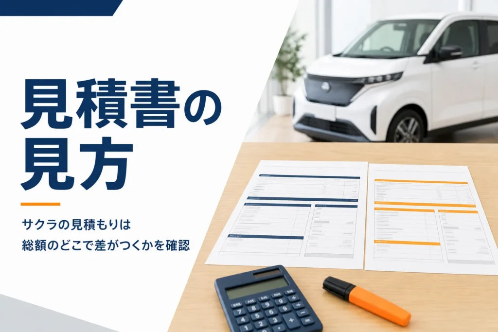 サクラの見積もりの見方を解説する記事のアイキャッチ
