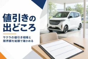 サクラの値引き相場と交渉の順番を解説する記事のアイキャッチ