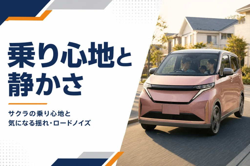 住宅街を静かに走るサクラのイメージ