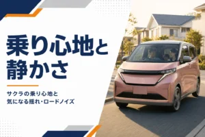 住宅街を静かに走るサクラのイメージ