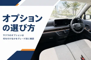 サクラのオプションの選び方を解説する記事のアイキャッチ