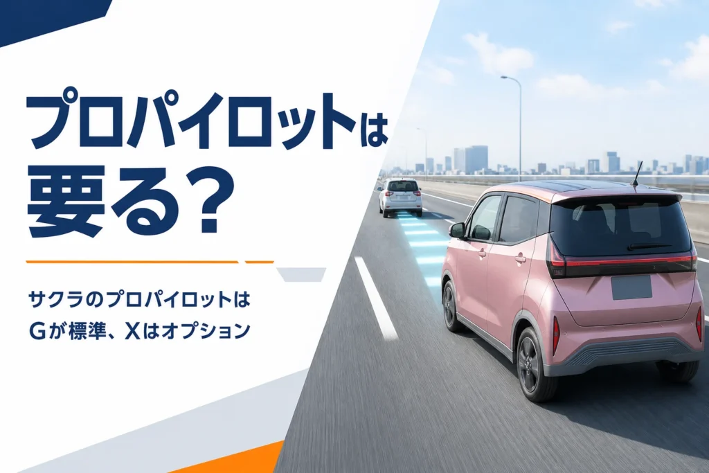 高速道路を前の車と車間を空けて走るサクラのイメージ
