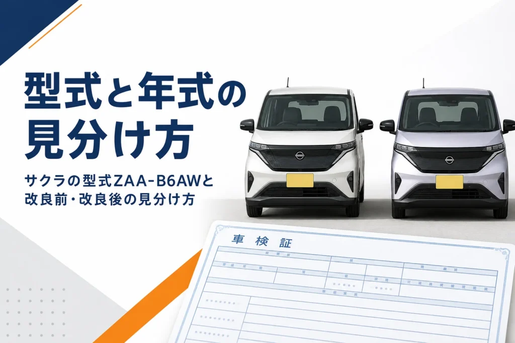 改良前と改良後のサクラを並べて比べるイメージ