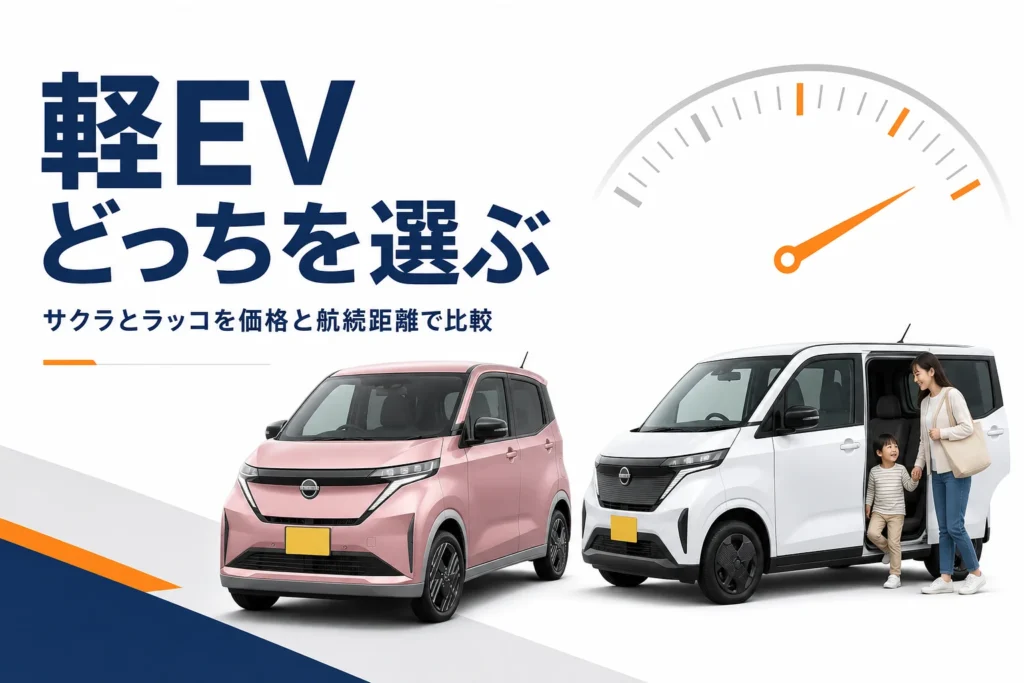 サクラとBYDラッコを比べるイメージ